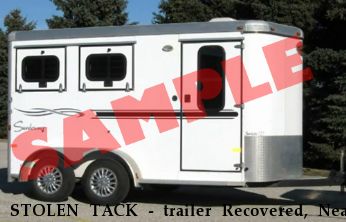 STOLEN TACK - trailer Recovered, Near Oklahoma City, OK, 73150